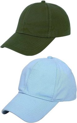 ZACHARIAS Solid Sports/Regular Cap Cap(Pack of 2)