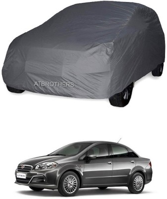 ATBROTHERS Car Cover For Fiat Linea Emotion 1.4L T-Jet 125 PS (Without Mirror Pockets)(Grey)