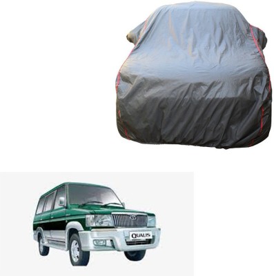 Car Life Car Cover For Toyota Qualis (With Mirror Pockets)(Grey)