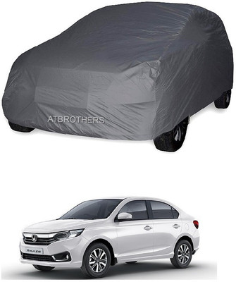 ATBROTHERS Car Cover For Honda Amaze VX i-DTEC (Without Mirror Pockets)(Grey)