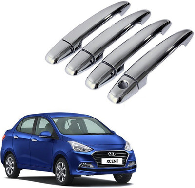 BIGWHEEL (Set Of 4 Pcs) Car Door Catch Handle Chrome Cover For Hyundai Xcent Cars Car Grab Handle Cover