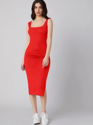 Alekya Women Bodycon Red Dress