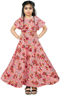 Aarya Designer Flared/A-line Gown(Pink)
