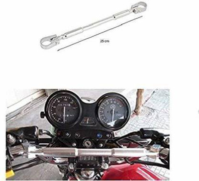 AutoGnix Universal Adjustable Motorcycle Handlebar Cross Bar Handle Bar(Silver)
