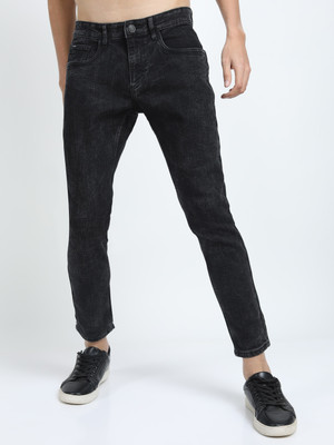 HIGHLANDER Tapered Fit Men Black Jeans
