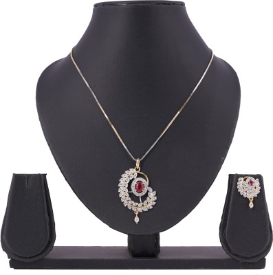 Laksh Alloy Gold-plated Silver Jewellery Set(Pack of 1)