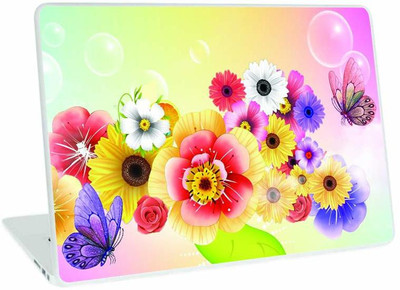 Galaxsia Floral D51 vinyl Laptop Skin Compatible for 15.6 inch(Theme: Nature)