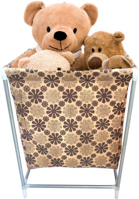 SANAMSTORE 30 L Beige Laundry Basket(Non-Woven)