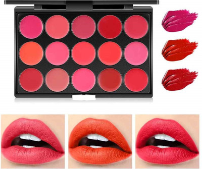 MYEONG Kiss Proof And Smudge Proof Long Lasting Multi Colors Lip Palette Cream(multicolor, 15 g)