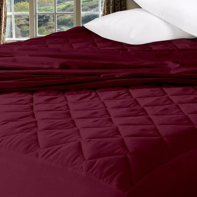 ITAJ Fitted King Size Stretchable, Waterproof Mattress Cover(Red)