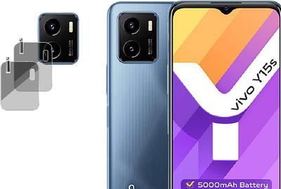 XAZE Back Camera Lens Glass Protector for Vivo Y15s 2021(Pack of: 2)