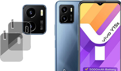 XAZE Back Camera Lens Glass Protector for Vivo Y15s 2021(Pack of: 2)