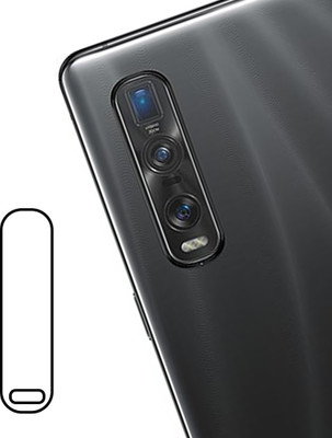 SHAKU Back Camera Lens Glass Protector for Oppo Find X2 Pro(Pack of: 2)