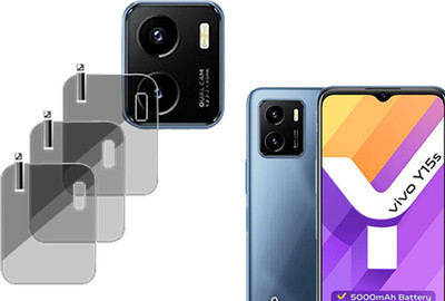 XAZE Back Camera Lens Glass Protector for Vivo Y15s 2021(Pack of: 3)
