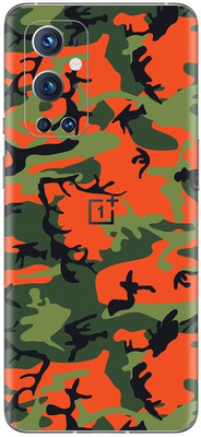 Orgic India OnePlus 9 Pro Mobile Skin(Camo Green & RED)
