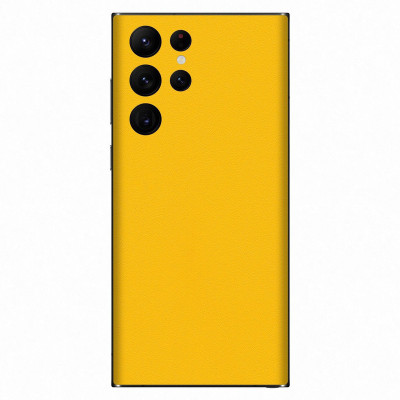 Orgic India Samsung S22 Ultra Mobile Skin(Yellow)