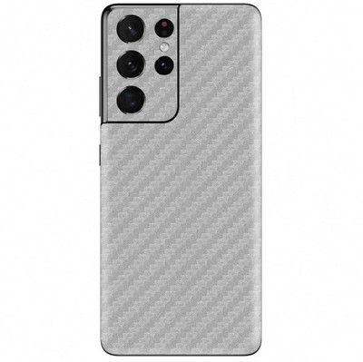 Orgic India Samsung S21 Ultra Mobile Skin(Carbon Silver)