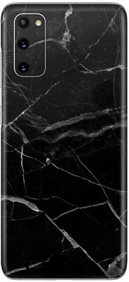 Orgic India Samsung S20 Mobile Skin(Black Marble)