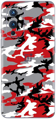 Orgic India OnePlus 9 Mobile Skin(Camo Red)
