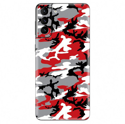 Orgic India Samsung S21 Fe Mobile Skin(Camo Red)