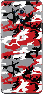 Orgic India OnePlus 8 Pro Mobile Skin(Camo Red)