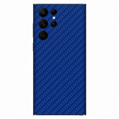 Orgic India Samsung S22 Ultra Mobile Skin(Carbon Blue)