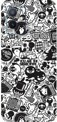 Mclaxa Doodle Art Mobile Back Skin, Doodle Art, VIVO Y75 5G Mobile Skin(Doodle Art Skin With Super Matte Finish)