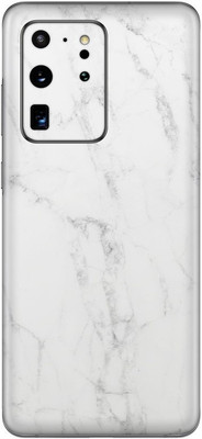 Orgic India Samsung S20 Ultra Mobile Skin(White Marble)