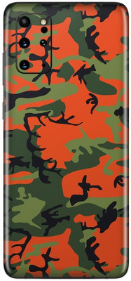 Orgic India Samsung S20 Plus Mobile Skin(Camo Green & RED)