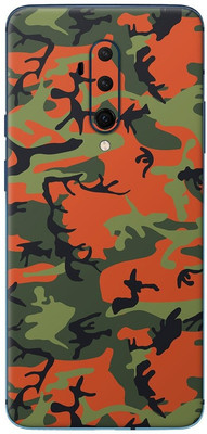 Orgic India OnePlus 7T Pro Mobile Skin(Camo Green & RED)