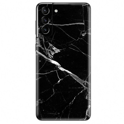 Orgic India Samsung S21 Fe Mobile Skin(Black Marble)
