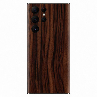 Orgic India Samsung S22 Ultra Mobile Skin(Ebony Wood)