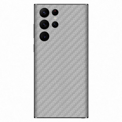 Orgic India Samsung S22 Ultra Mobile Skin(Carbon Silver)