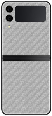 Orgic India Samsung Z Flip3 Mobile Skin(Carbon Silver)