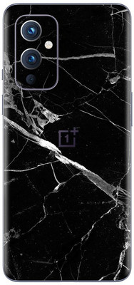 Orgic India OnePlus 9 Mobile Skin(Black Marble)