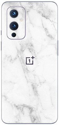 Orgic India OnePlus 9 Mobile Skin(White Marble)