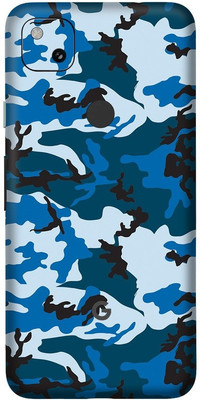 Orgic India Pixel 4A Mobile Skin(Camo Blue)