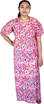 ADHIN Women Nighty(Pink)