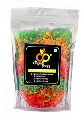 Organic Purify Tutti Frutti-Cherries-Fresh Fruits, for Cake,Tutti Fruity for Cake Decor 400GM Cherries(400 g)