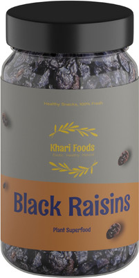 Khari Foods Premium Black Afghani Raisins(1 x 1 kg)