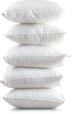KWALITY DREAMS Polyester Fibre Solid Cushion Pack of 1(White)