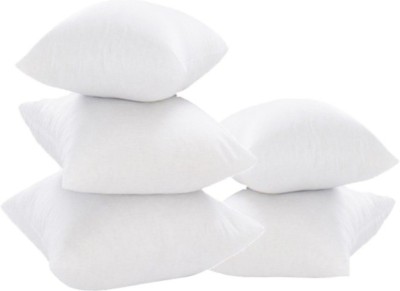 JDX 18001-5-16x16 Polyester Fibre Solid Cushion Pack of 5(White)