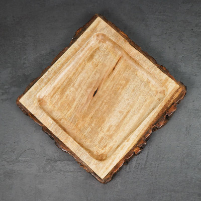 Naayaab Craft Handmade & Handcrafted Mango Wood Nested Serving Tray