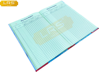 LRS Liquor / Wine Stock Register 150 Pages - 32 Entries Per Page - 34*21 cm 1-Part Wine Stock Register(1 Sets)
