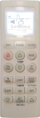 LipiWorld 36 AC Remote Control with Display Light Backlight Compatible for  LG AC Remote Controller(Grey/White)