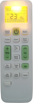 LipiWorld 90 AC Remote Control with Display Light Backlight Compatible for  Samsung AC Remote Controller(White/Grey)