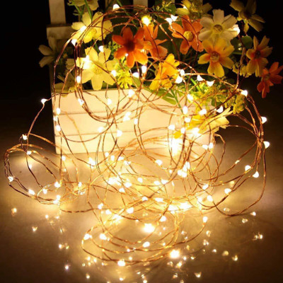Flipkart SmartBuy 100 LEDs 10.01 m Yellow Steady String Rice Lights(Pack of 1)