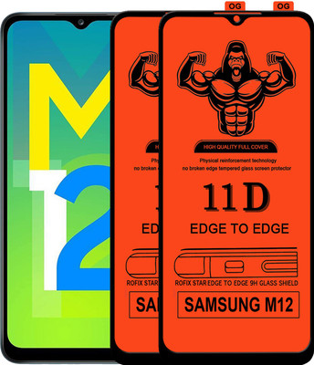 HQ Protection Edge To Edge Tempered Glass for SAMSUNG GALAXY M12(Pack of 2)