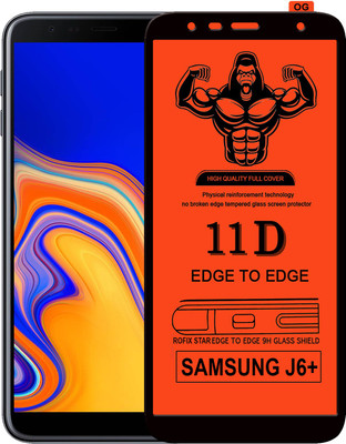 Laxdom Edge To Edge Tempered Glass for SAMSUNG GALAXY J6 PLUS(Pack of 1)