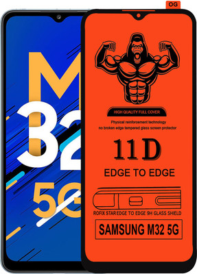 Laxdom Edge To Edge Tempered Glass for SAMSUNG GALAXY M32 5G(Pack of 1)